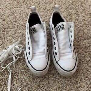 Converse All Star platform leather low top